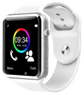 

Adlynlife ADS14 Bluetooth Smart Watch Touchscreen Smart Wrist Watch Smartwatch Phone Fitness Tracker with SIM SD Card Camera Pedometer Compatible iOS iPhone Android for Men Women Boys Girls (White)