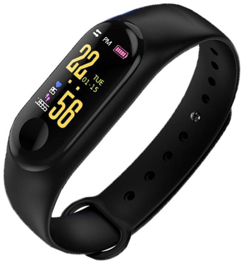 

AFRODIVE Smart Fitness Band M3 with Heart Rate Monitor Waterproof Colorful Display USB Charging Call MSG