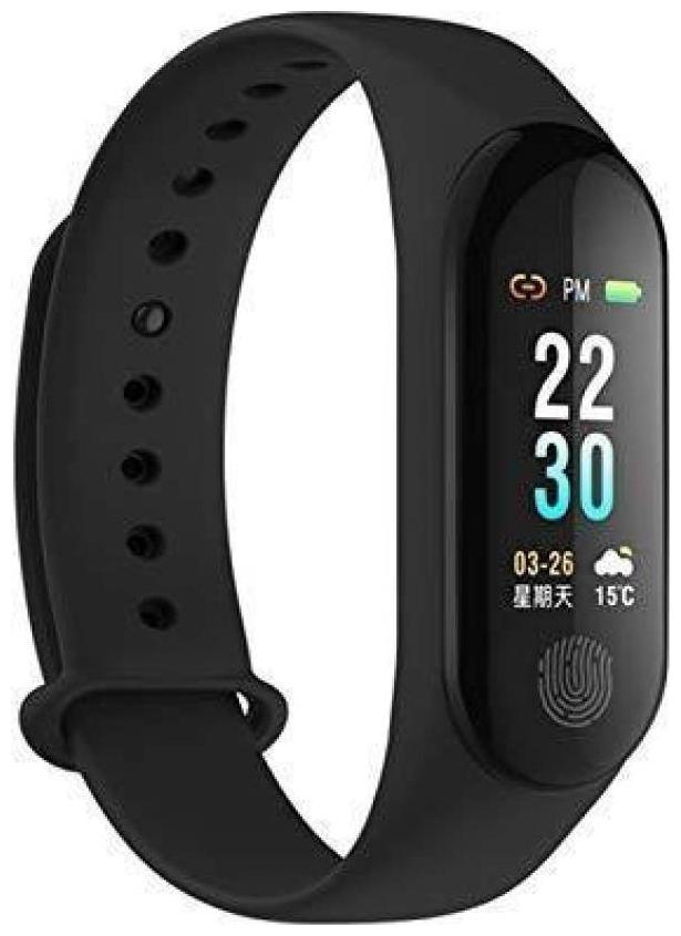

AFRODIVE Smart Band With Heart Rate Sensor Pedometer Sleep Calorie Monitoring Functions M3 Fitness Band