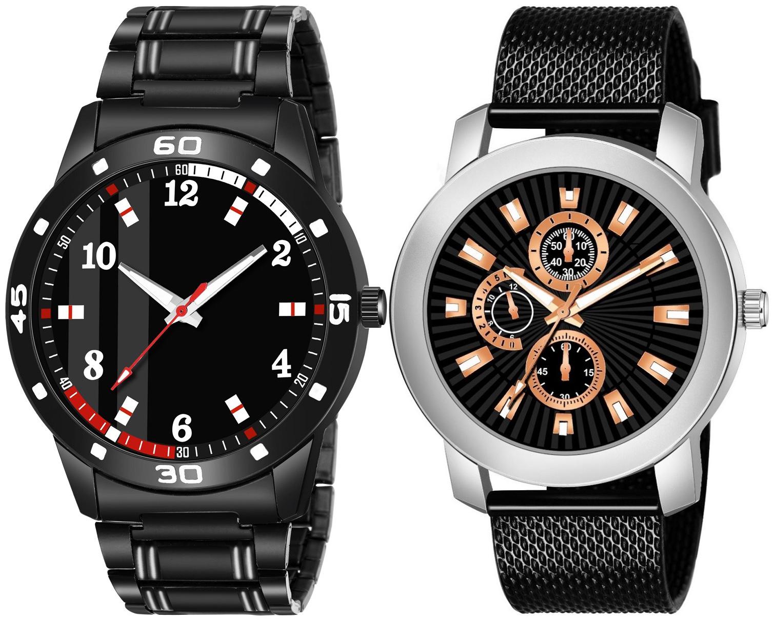 

Ak K 61 506 New Arrival Analog Round Dial Quartz Pack Of 2 Watch For Men And Boy