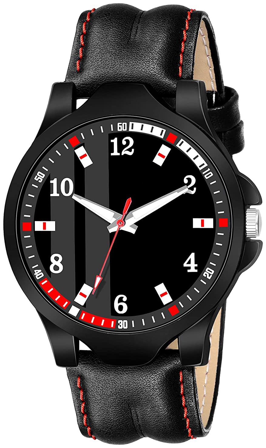 

Ak Men 428 Black Leather Belt New Arrival Round Dial Analog Quartz Watch For Men