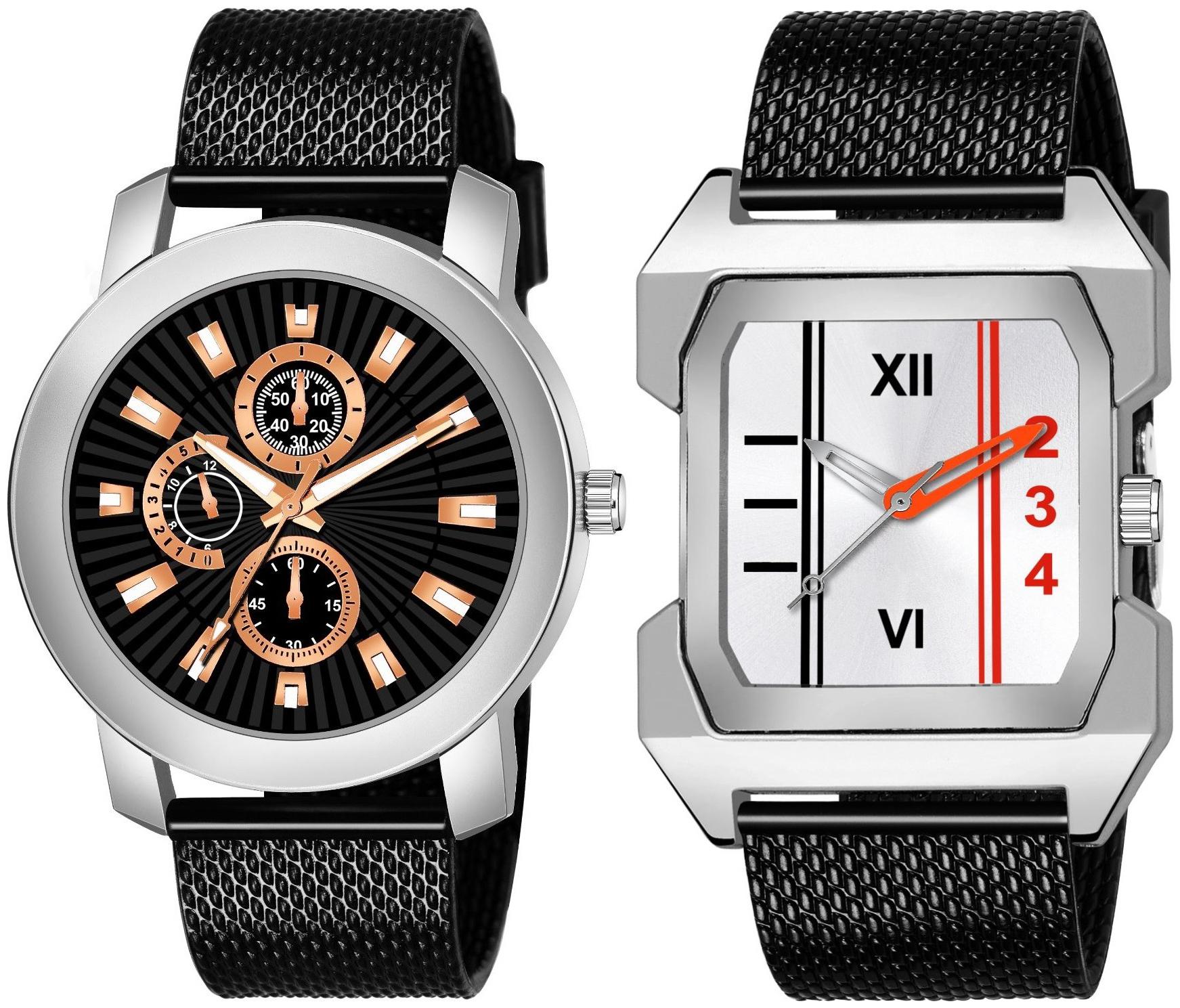 

Amino K 506 477 Analog Quartz Pack Of 2 Watch For Men And Boys