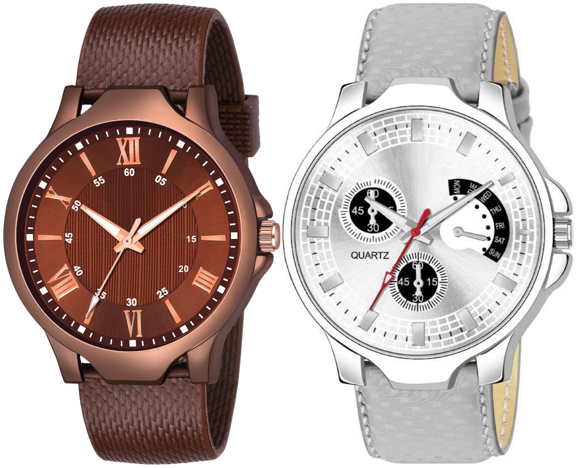 

Amino K 512 482 Analog Quartz Pack Of 2 Watch For Men And Boys