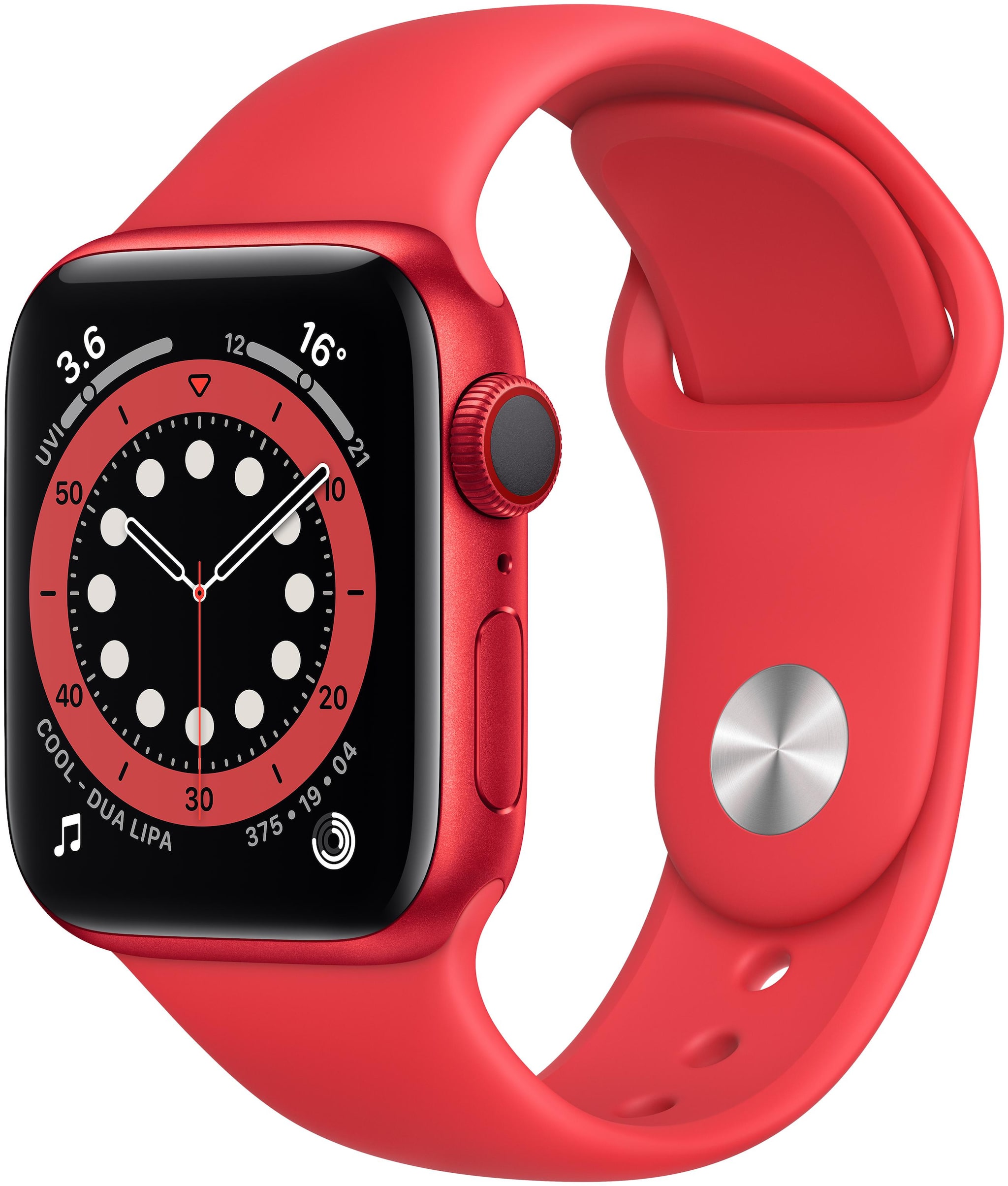 

Apple Watch Series 6 GPS Cellular 40mm Product(Red) Aluminium Case With Product(Red) Sport Band - Regular