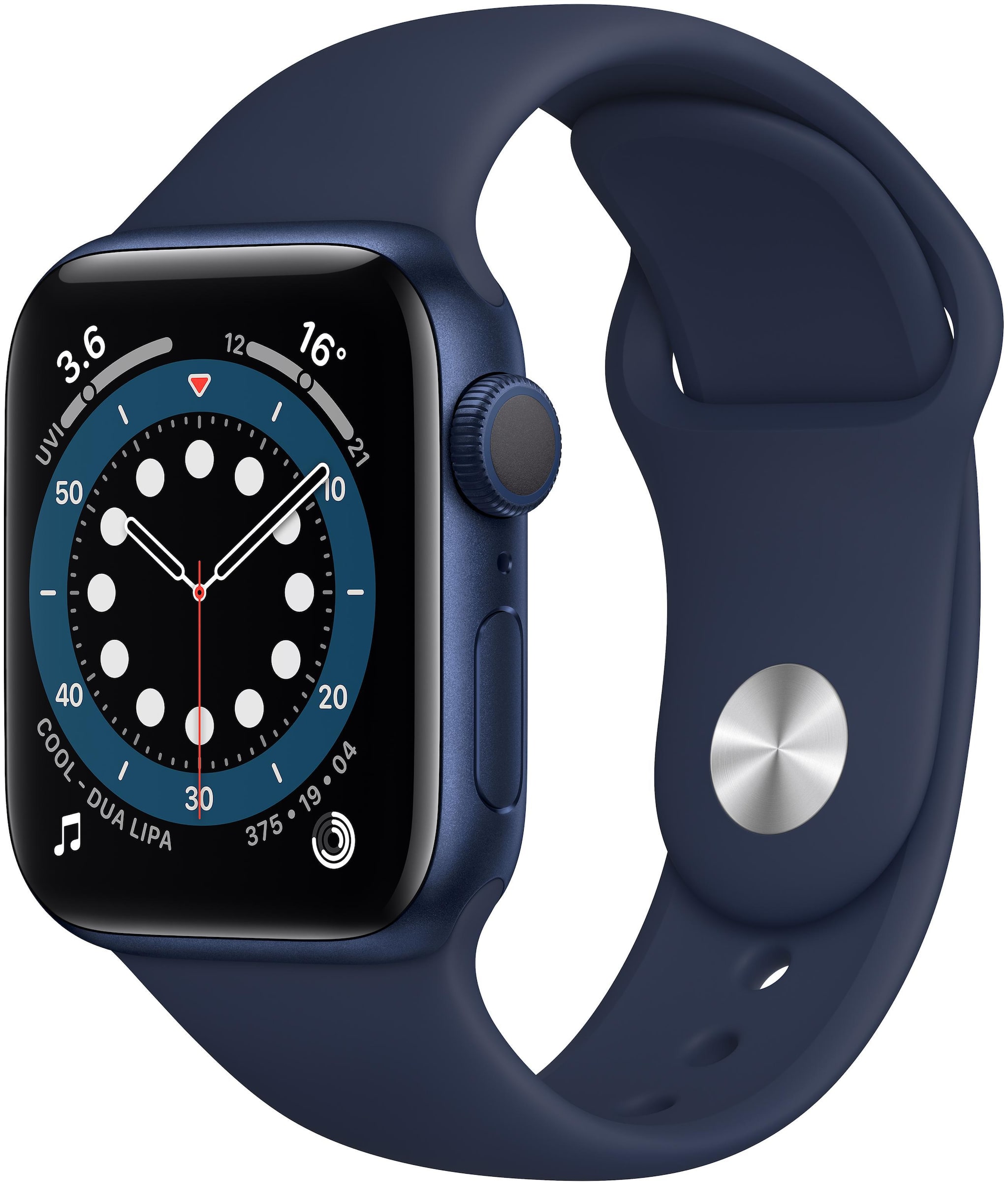

Apple Watch Series 6 GPS 40mm Blue Aluminium Case With Deep Navy Sport Band - Regular
