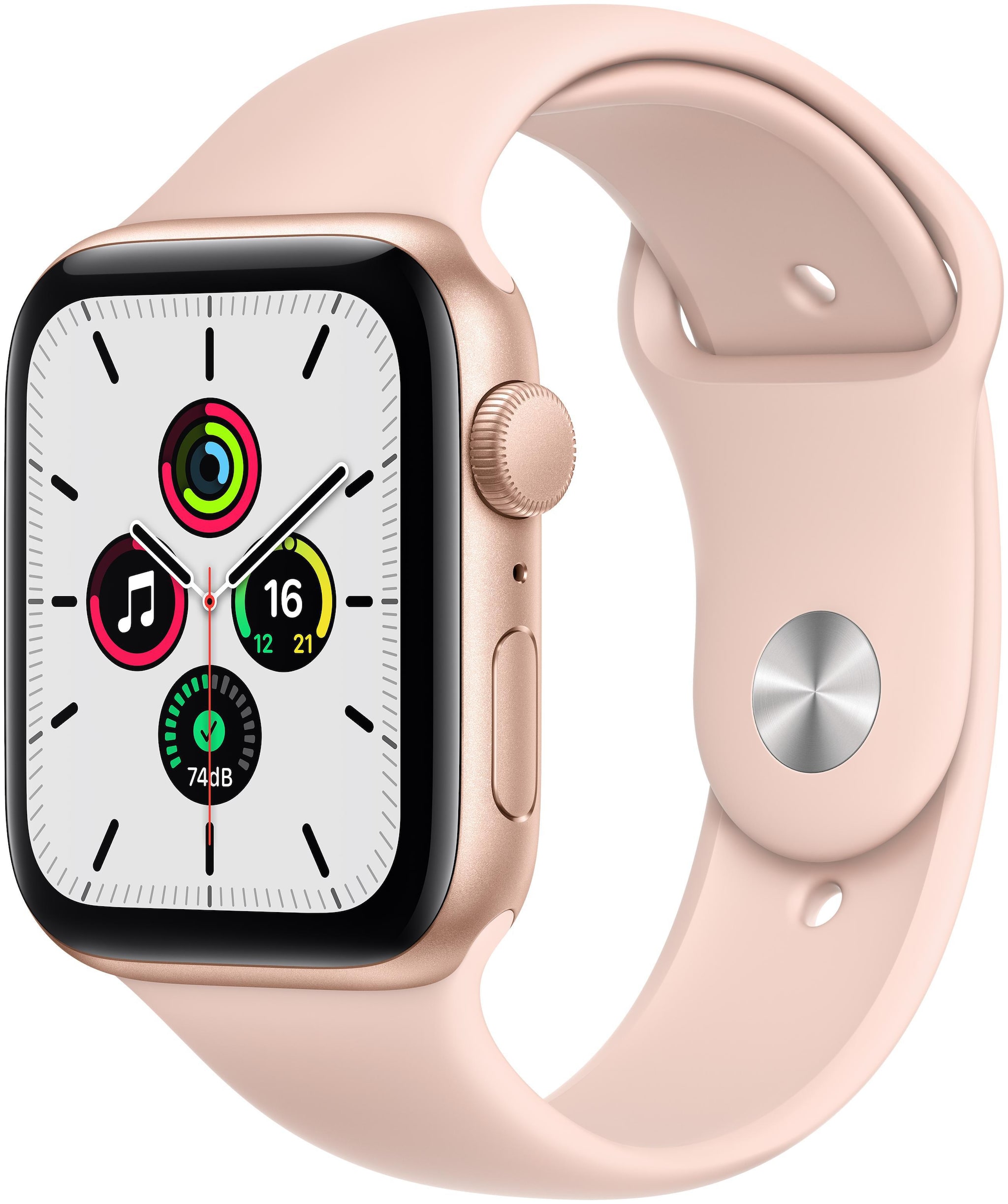 

Apple Watch Se GPS 44mm Rose Gold Aluminium Case With Pink Sport Band - Regular