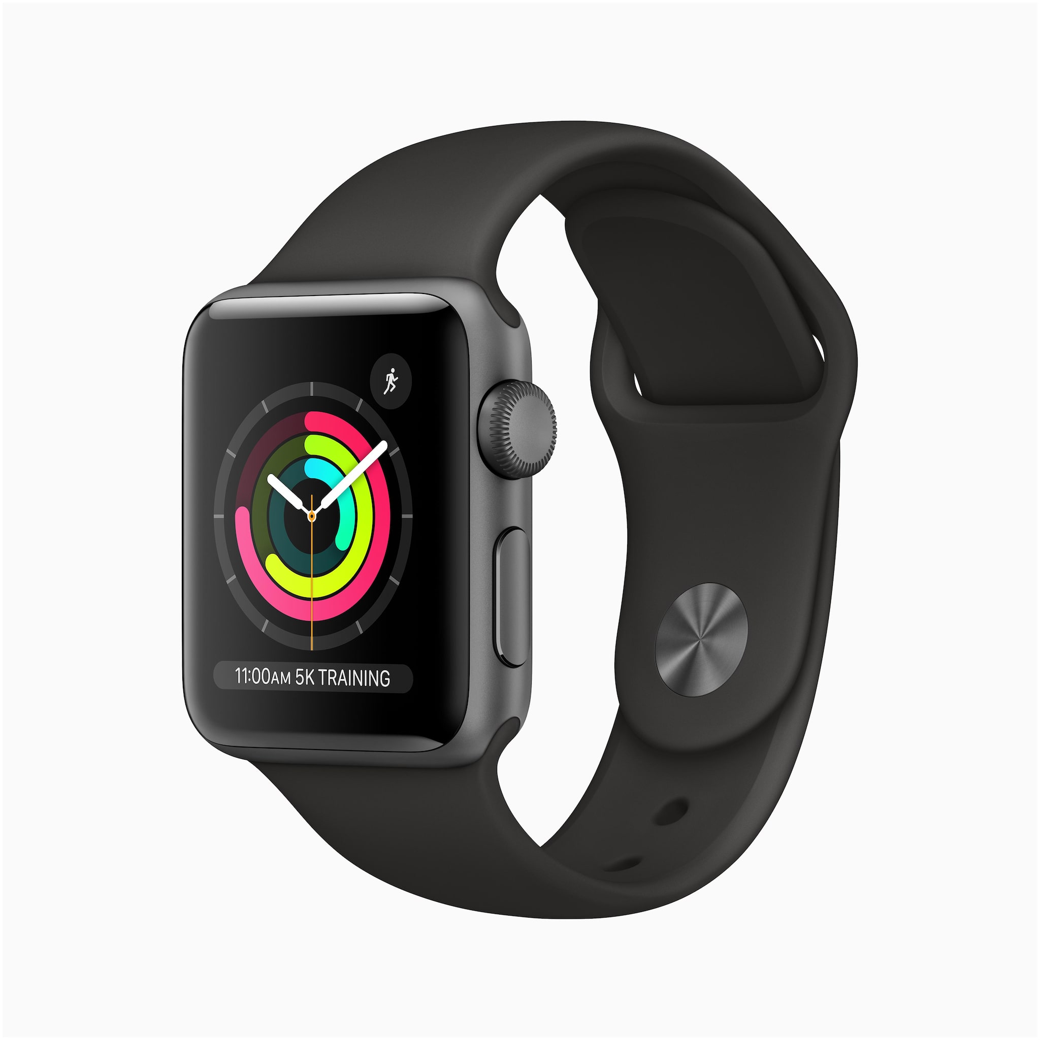 

Apple Watch Series 3 GPS 38 mm Space Grey Aluminium Case with Black Sport Band