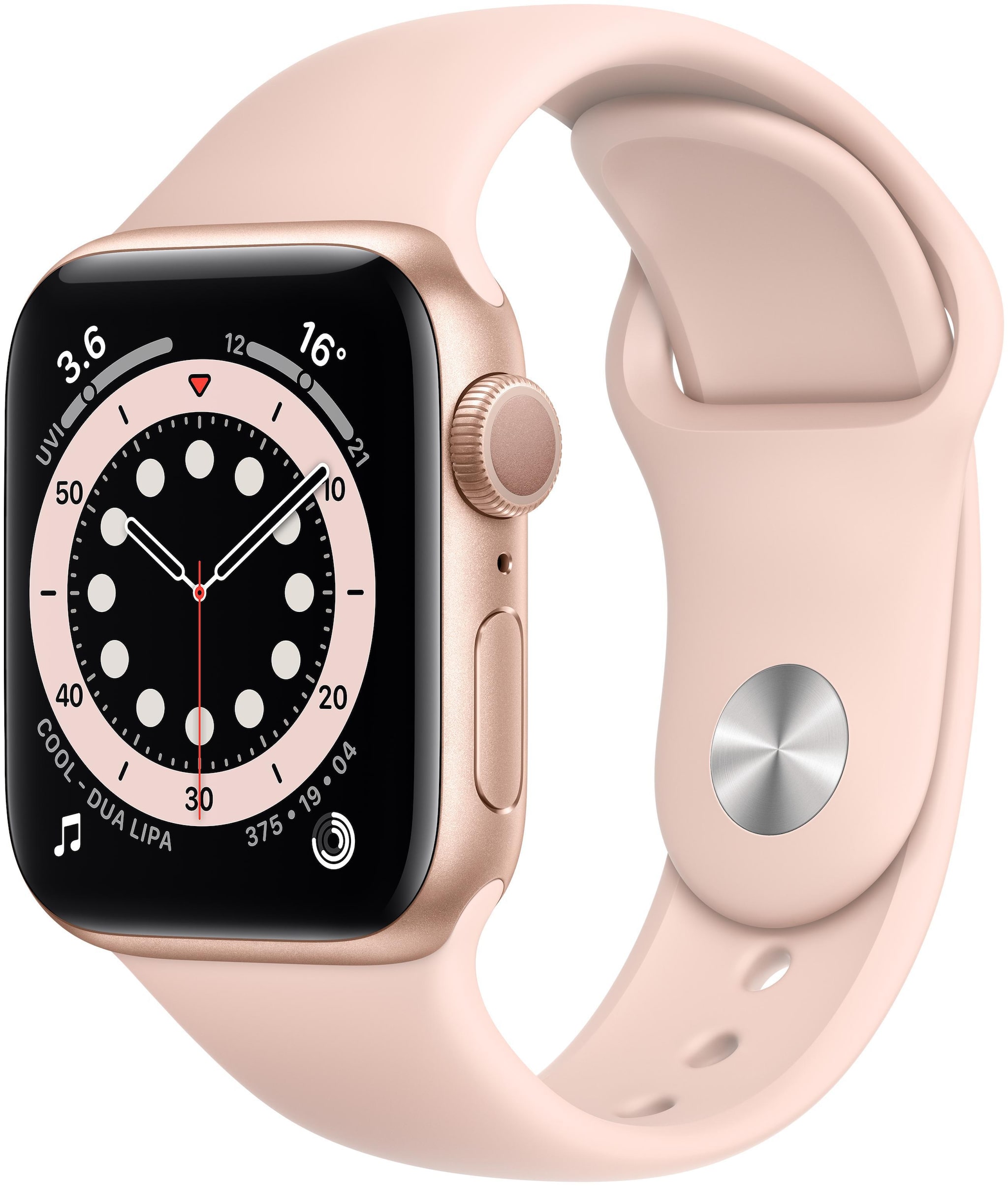 

Apple Watch Series 6 GPS 40mm Rose Gold Aluminium Case With Pink Sport Band - Regular