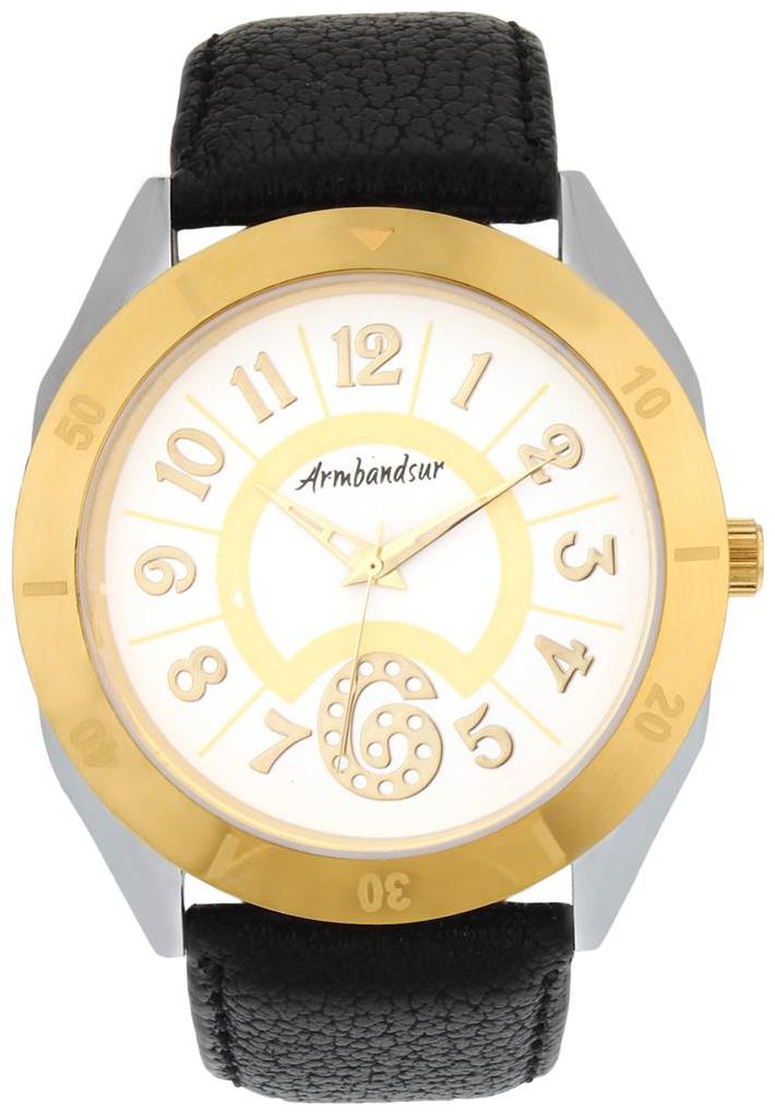 

Armbandsur Analog White dial golden silver case round Watch-ABS0015MBG