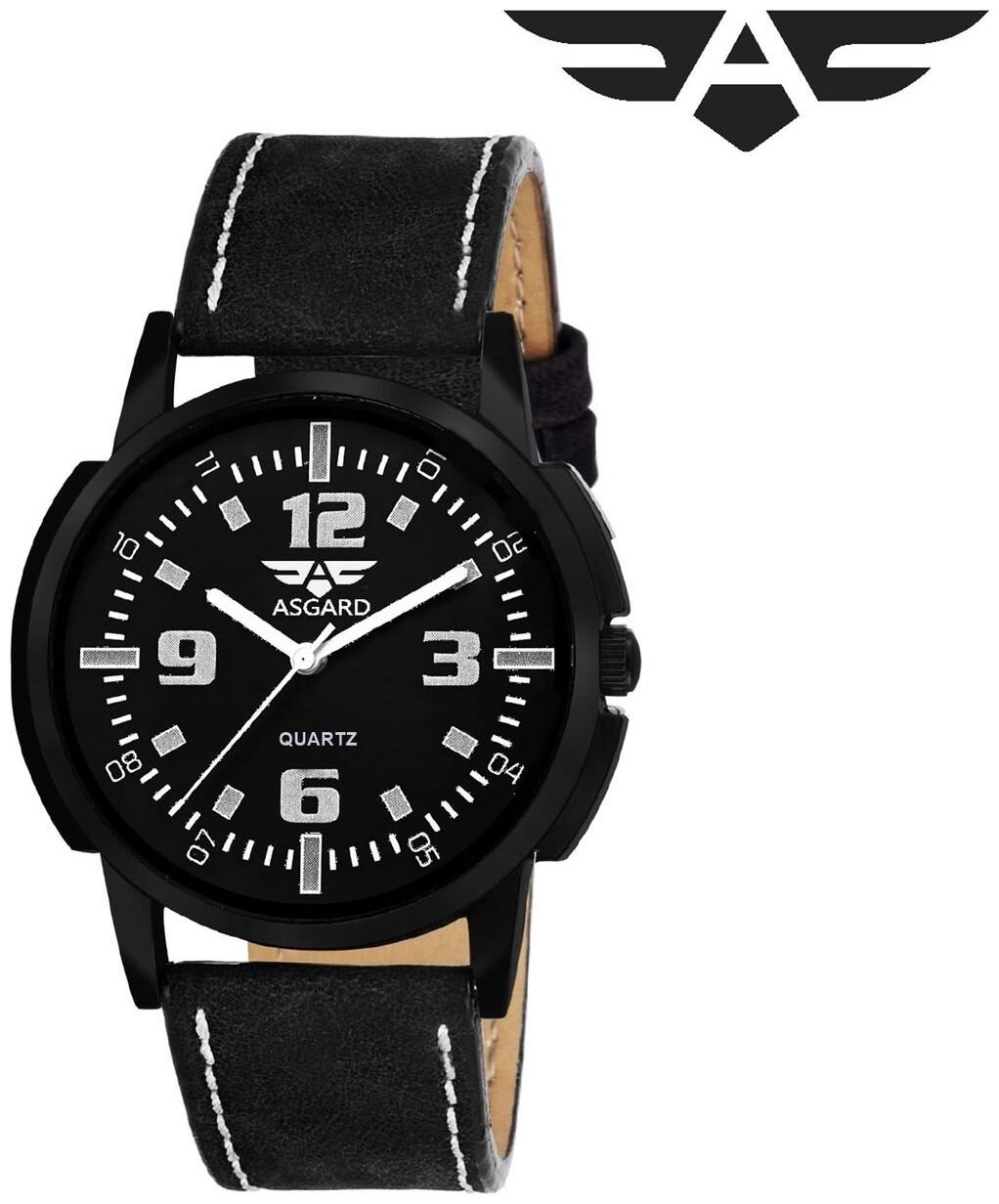 

ASGARD Stylish Black Dial Watch For Men Boys
