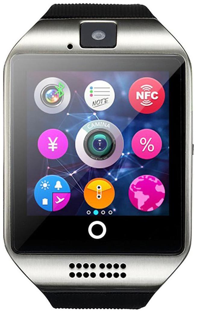 

Bastex Q18 Silver Smartwatch Watchphone with bluetooth Compatible With Acer Liquid E700 Mobiles