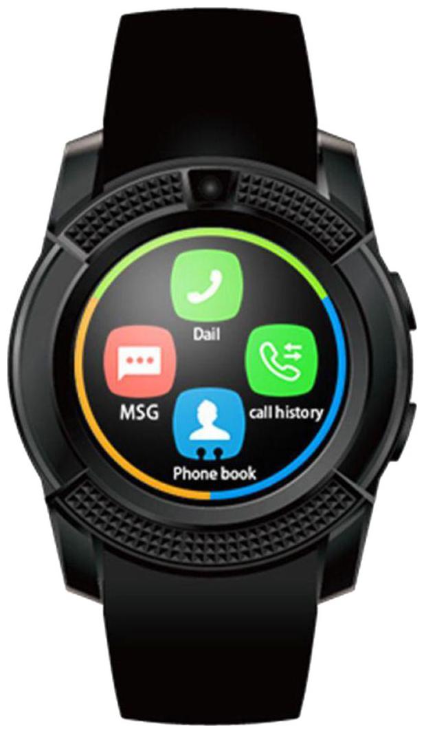 

Bastex V8 Black Smartwatch Watchphone with bluetooth Compatible With Acer Liquid E700 Mobiles