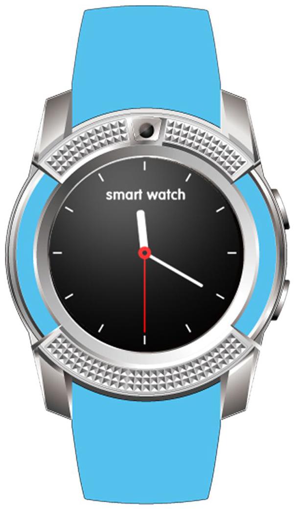 

Bastex V8 Sky Blue Smartwatch Watchphone with bluetooth Compatible With Acer Liquid Jade 2 Mobiles