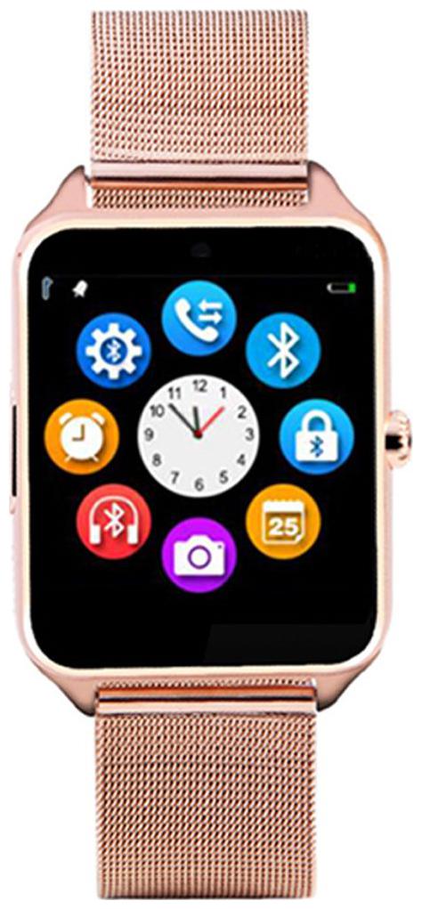 

Bastex Z60 Golden Smartwatch Watchphone with bluetooth Compatible With Acer Liquid Jade Mobiles