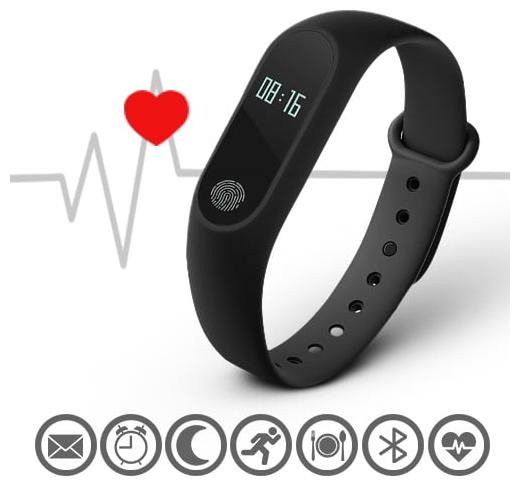

BTK Trade Compatible Smart fitness Band With Heart Rate Sensor Pedometer Sleep Monitoring Functions