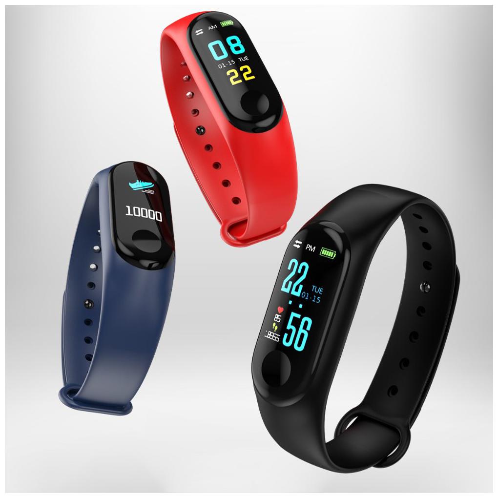 

BTK Trade M3 Smart Activity Fitness Tracker Band Alarm Clock Incoming Call Feature Heart Rate Monitoring Black (Assorted)