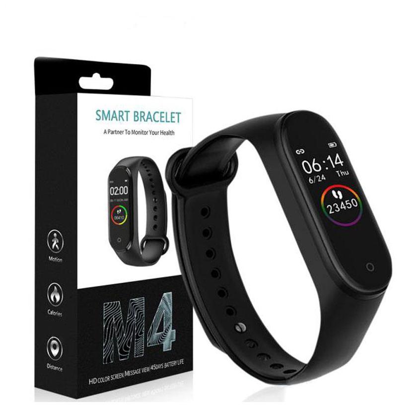 

BTK Trade M4 Smart Bracelet Heart Rate Monitor Bluetooth Smartband Health Fitness Tracker Smart Band Wristband For Android Ios