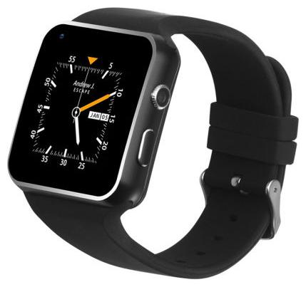 

BTK Trade X6 Smart Watch Accessories with Camera Touch Screen Sim Card SD Card Support for Smartphones (Black)