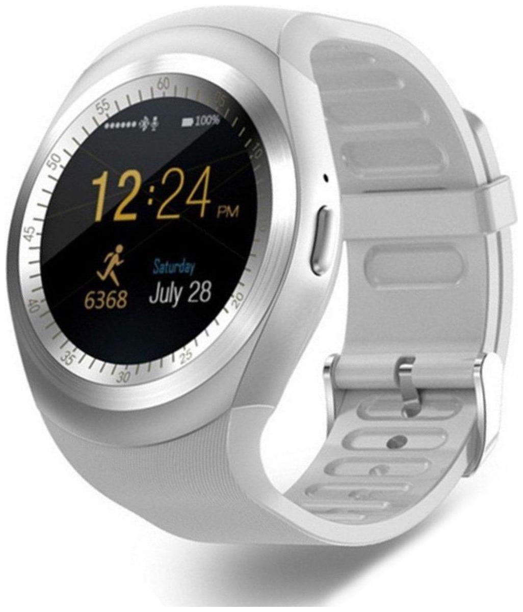 

BTK Trade Y1-SW Smart Watch with Touch Screen Sim Card SD Card Support for Smartphones (White)