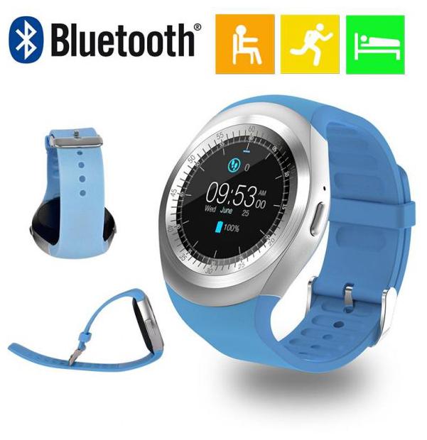 

Btk Trade Y1-Sw Smart Watch With Touch Screen Sim Card Sd Card Support For Smartphones (Blue)