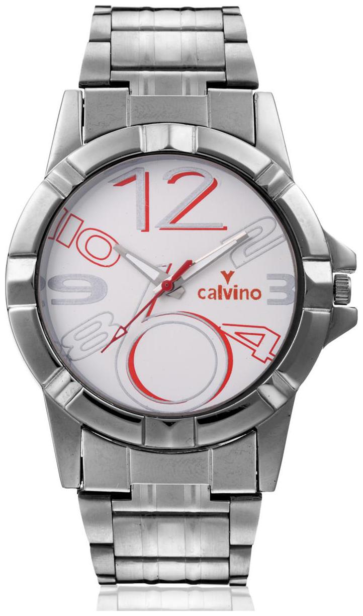 

Calvino Men s White Dial Watch CGAC-141219-AT WHITE