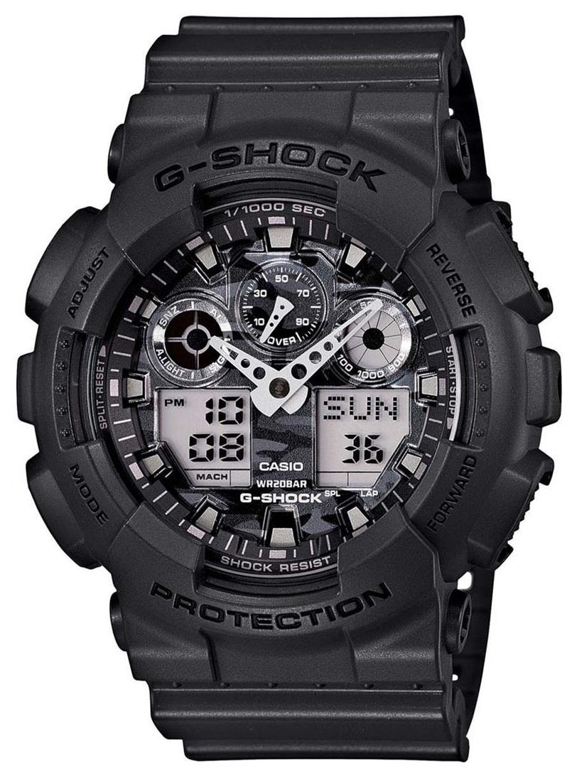 casio g-shock ga-100cf-8adr (g521) analog-digital watch for men