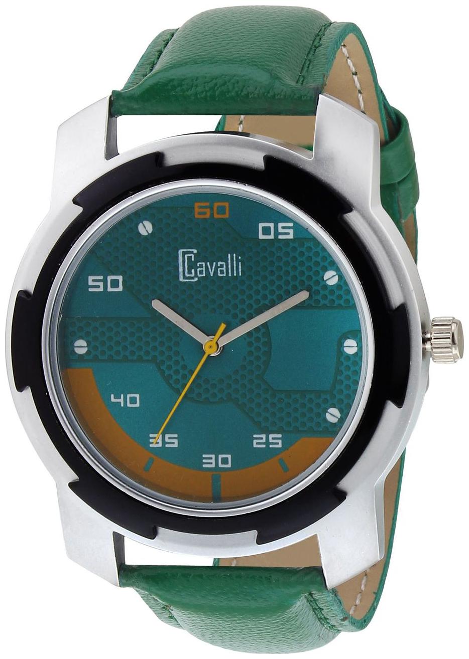 

Cavalli EXCLUSIVE SERIES CW453 Chrome Designer Case Green Dial Men s Watch