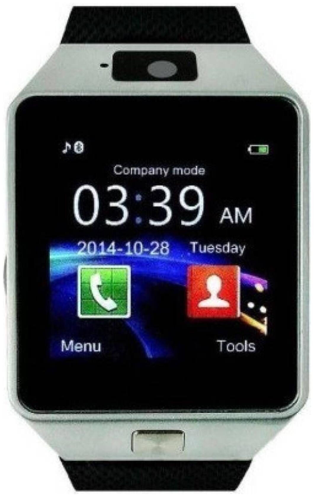 

Crystal Digital dz09 Touch Screen Bluetooth SmartWatch with Sim Card Slot Calling Functions and Remote Camera (Silver)