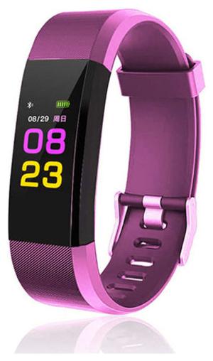 

CHG Smart Bluetooth Fitness Band Smart Watch Tracker with Heart Rate Sensor Activity Tracker Waterproof Body Functions Like Steps and Calorie Counter Blood Pressure OLED Touchscreen For Unisex