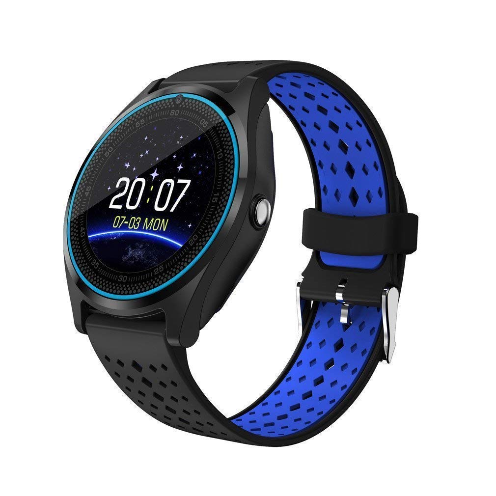 

Smart Watch V9 Bluetooth Smartwatch Compatible with All Mobile Phones for Boys and Girls (BLUE)