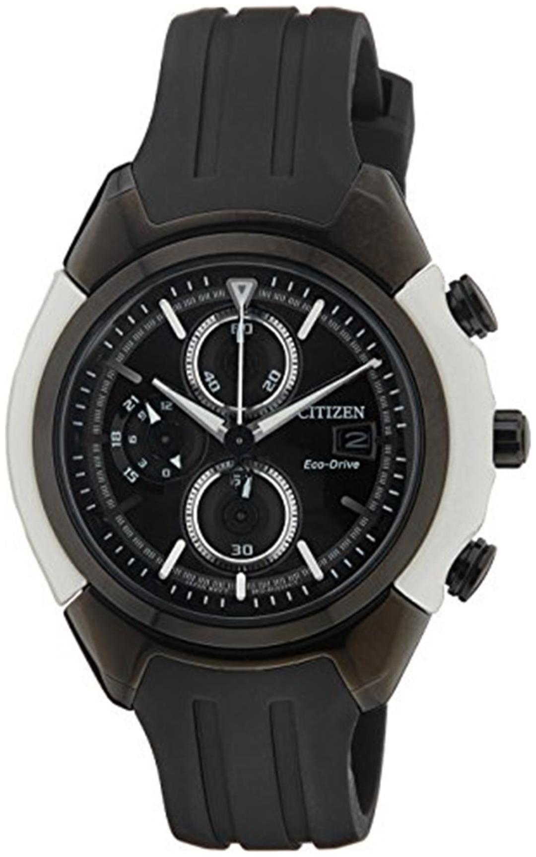 

Citizen Round Dial Black Chronograph Watch-CA0286-08E