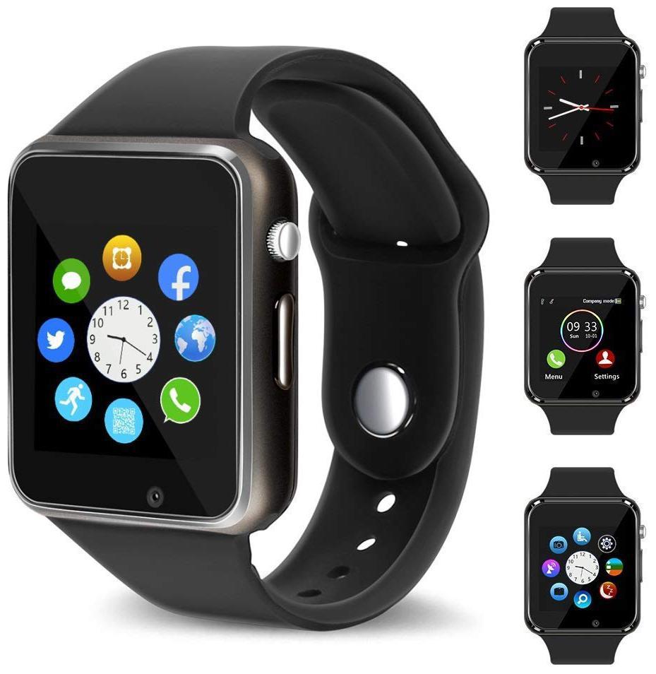 

Crystal Digital A1 Smart Watch Bluetooth V3 0 Enabled SIM Card Track Activity Such (black)