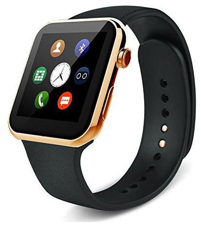 

Crystal Digital A1 Bluetooth Smartwatch with Camera and SIM Card Support (Gold)