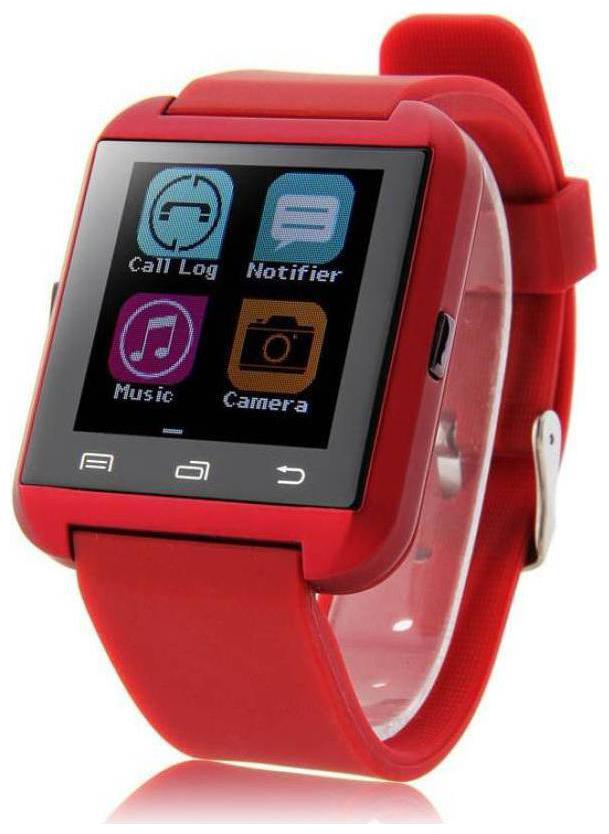 

Crystal Digital U8 Smartwatch Earphone with Mic for All Android and iOS Smartphones (Red)
