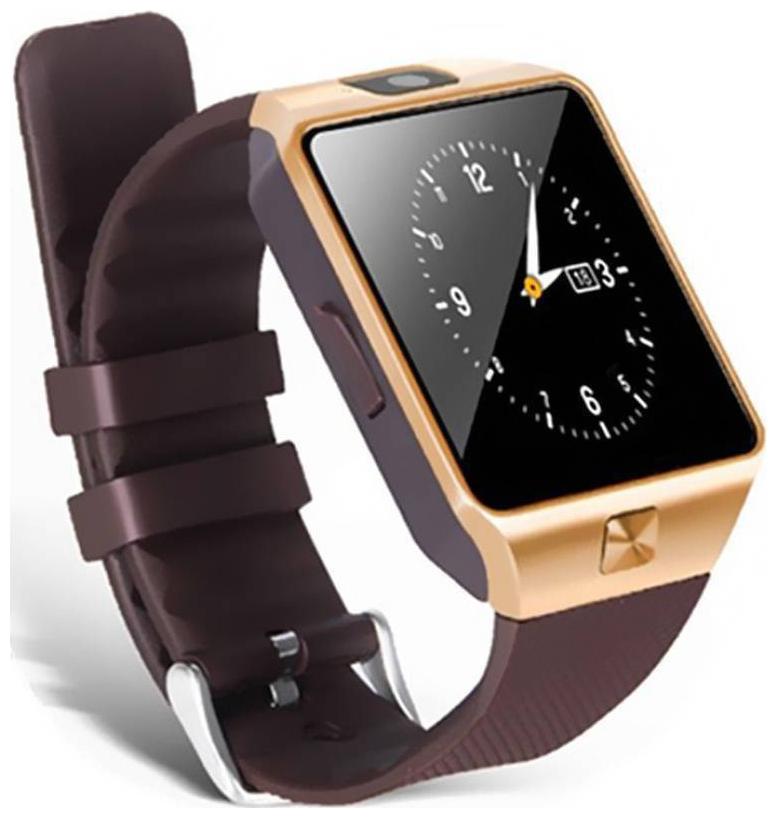 

Crystal Digital DZ09 Smart Watch 1 54 inch Round Dial Multi Function Featured Nano SIM Camera Men Women Business Smartwatch (Brown)