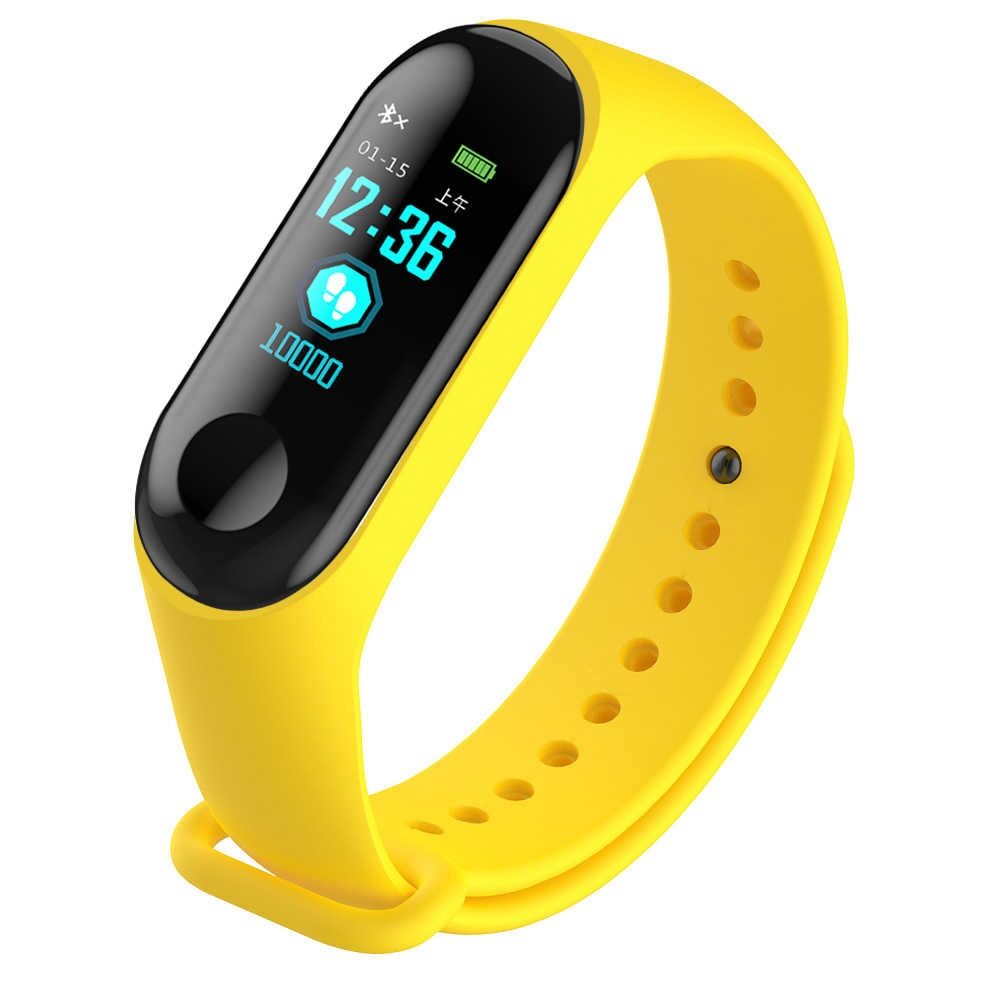 

Crystal Digital M3 Smart Activity Fitness Tracker Long Battery Standby Perfect For Outdoor Sports Travel business etc Yellow