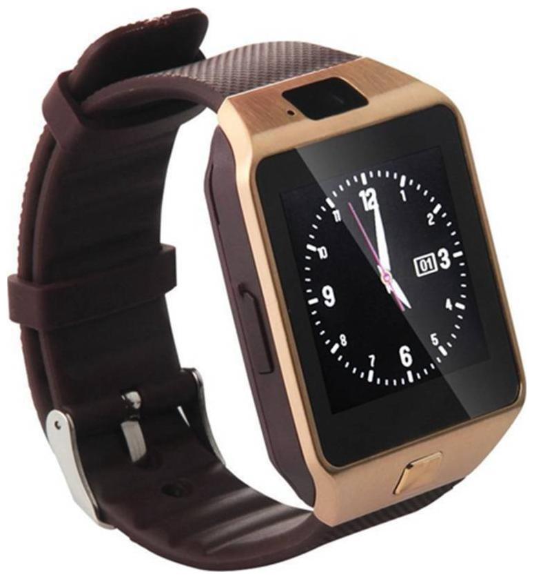 

CRYSTAL DIGITAL DZ09 Bluetooth Smart Watch Android Phone TF Sim Card Camera Smartwatch (Gold)