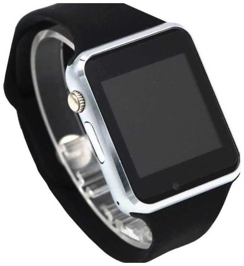 

CRYSTAL DIGITAL A1 Bluetooth 4G Touch Screen Watch with Camera Sim Card SD Card Slot Fitness Activity Feature for All Smartphone Device (Silver)