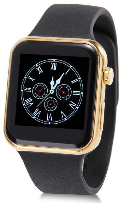 

Crystal Digital A1 Touch Screen Bluetooth Smartwatch with Camera Sim-Memory Card Slot Pedometer Sleep Monitoring (Gold)