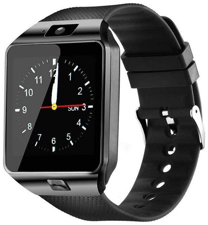 

CRYSTAL DIGITAL DZ09 Bluetooth Smart Watch Camera Pedometer Activity Tracker Sedentary Reminder Calendar Remote for iPhone Samsung HUAWEI Android Phones (Black)