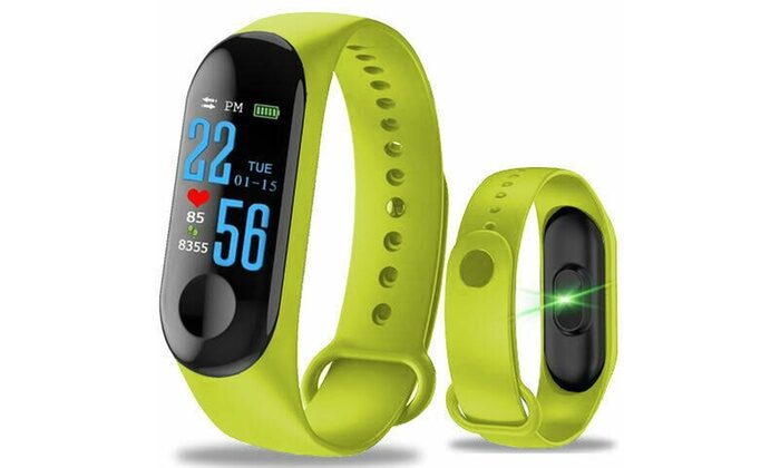 

Crystal Digital M3 Smart Activity Fitness Tracker Long Battery Standby Perfect For Outdoor Sports Travel business etc Green
