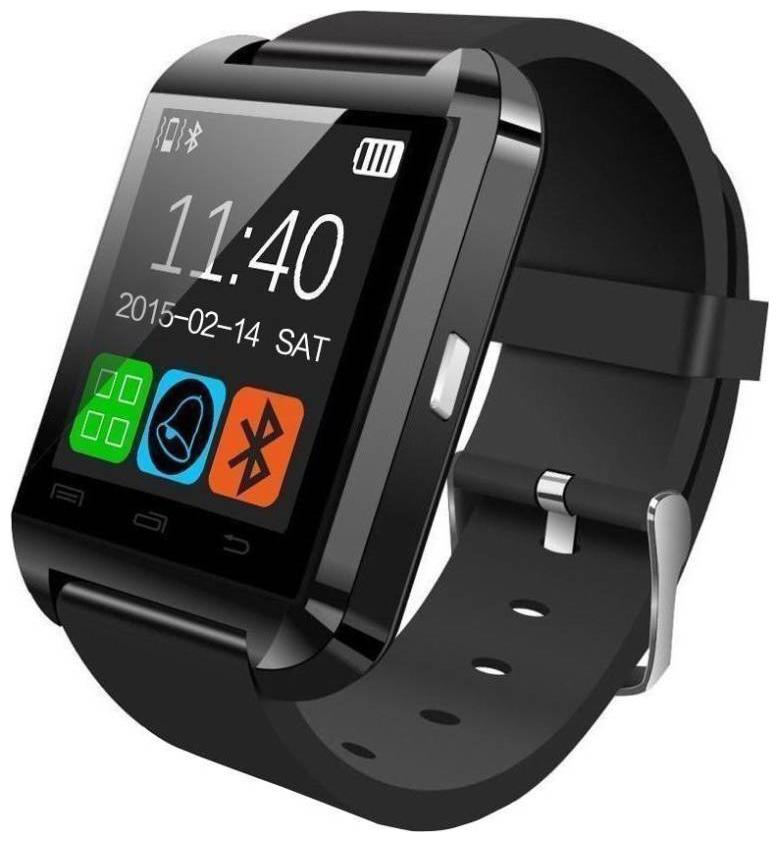 

Crystal Digital U8 Black Watch Bluetooth Smart Wrist Watch Phone White Mate for IOS Android Samsung IPhone HTC