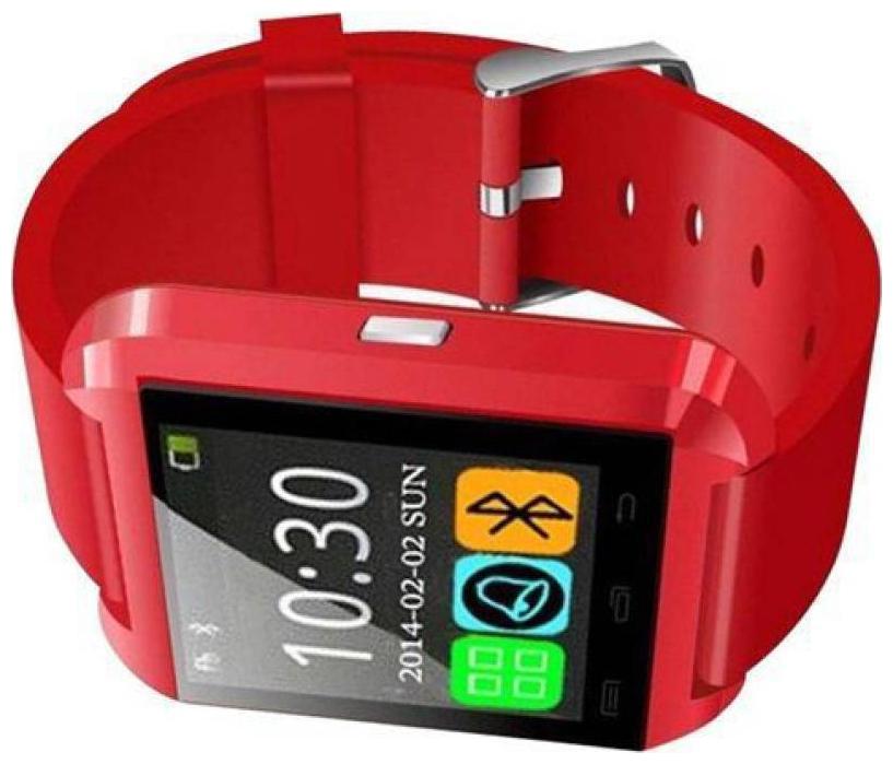 

Crystal Digital Bluetooth U8 Smartwatch with Camera SIM Card (Red)
