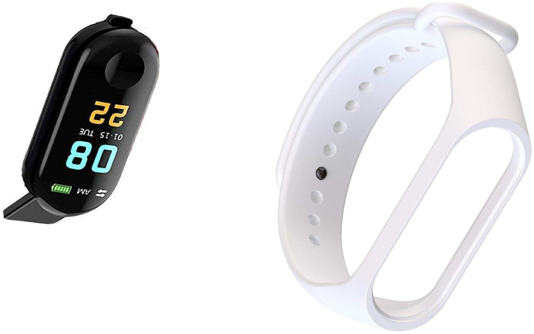 

Crystal Digital M3 Smart Activity Fitness Tracker Long Battery Standby Perfect For Outdoor Sports Travel business etc White