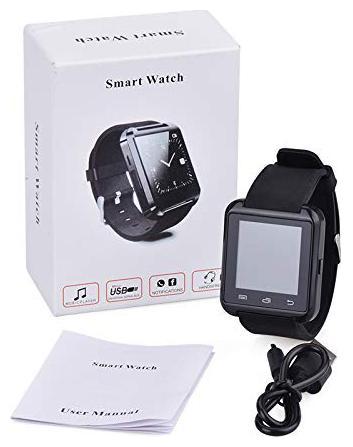 

Crystal Digital Bluetooth U8 Smartwatch with Camera SIM Card (Black)