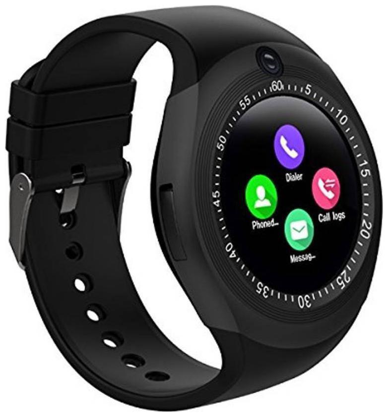 

Crystal Digital Y1S Smart Watch Y1S 1 54inch Round Bluetooth Smartwatch Compatible with All Android iOS (Black)