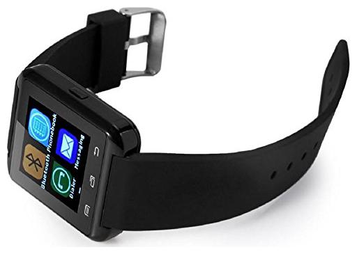 

Crystal Digital U8 Watch Bluetooth Smart Wrist Watch Phone Compatible With RealMe 2 Pro (Black)