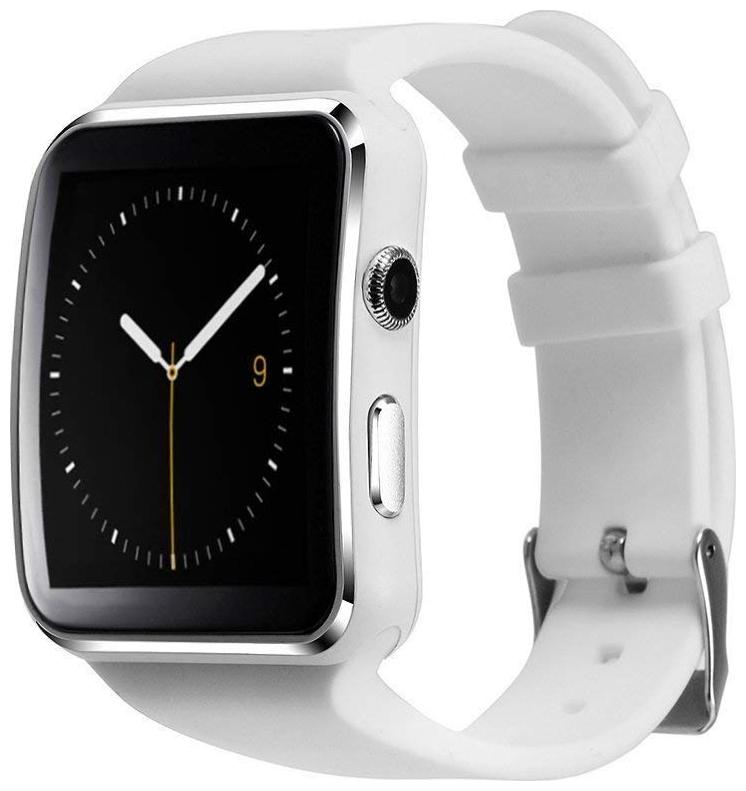 

Crystal Digital X6 White Bluetooth Camera And Sim Card Supported Watch Compatible with Samsung Galaxy Note 9