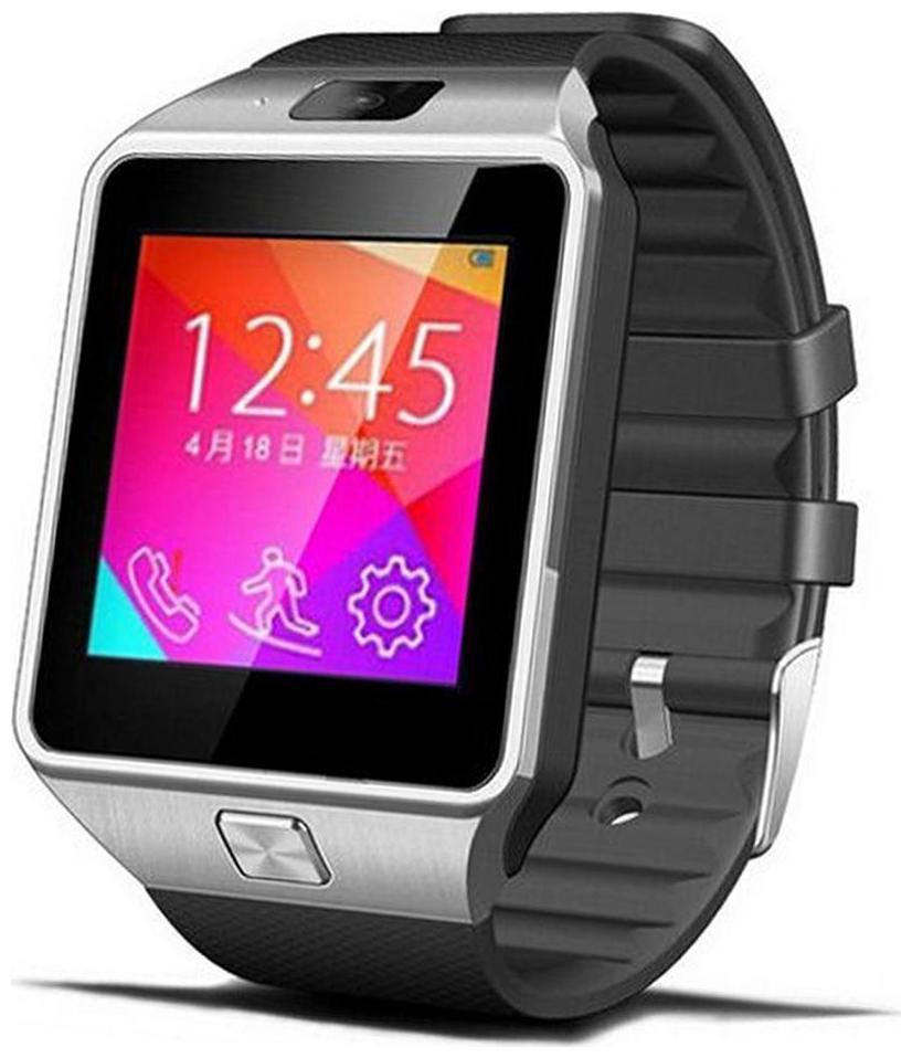 

CRYSTAL DIGITAL DZ09 Bluetooth Smart Watch Wrist Watch Phone SIM Card Support Apps like Facebook Whatsapp Compatible with Android iOS Mobile (SILVER)