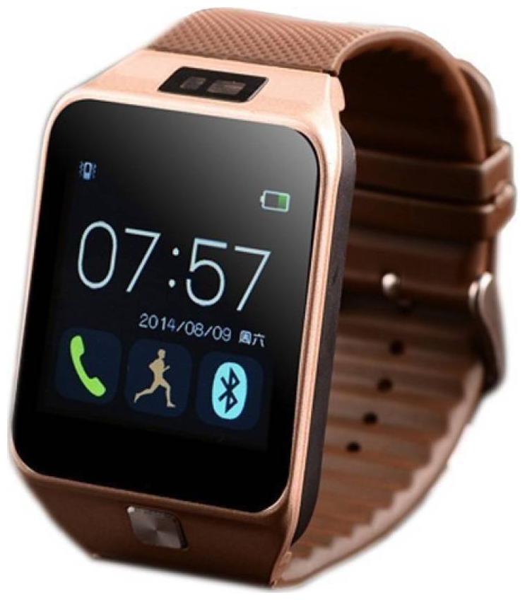 

CRYSTAL DIGITAL DZ09 Bluetooth Smart Watch Wrist Watch Phone With Camera Sim Card Support (Gold)
